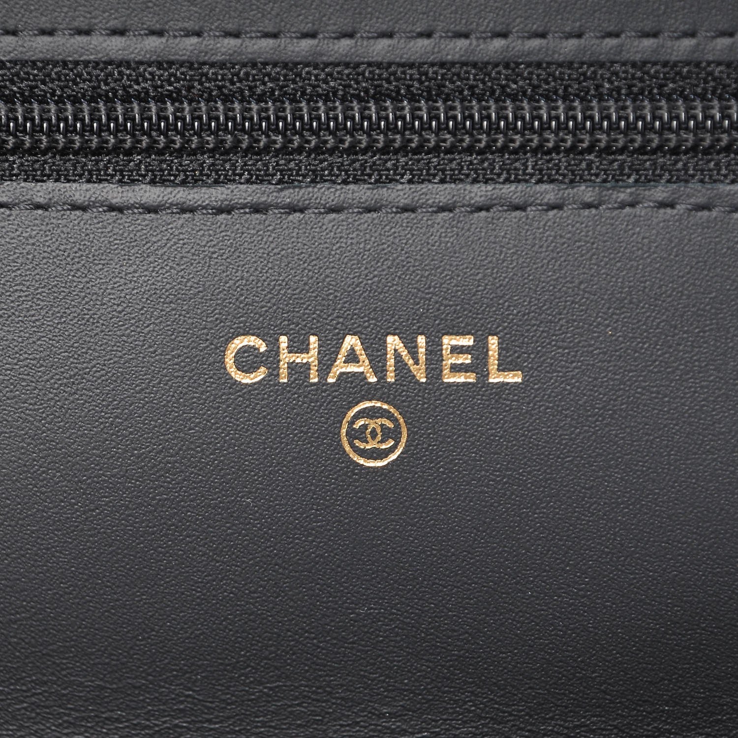 Chanel Aged Calfskin Quilted Lucky Charms Casino 2.55 Reissue Wallet On Chain WOC Black 6 of 10