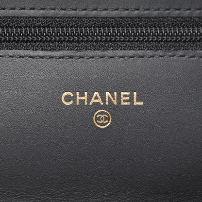 Chanel Aged Calfskin Quilted Lucky Charms Casino 2.55 Reissue Wallet On Chain WOC Black 6 of 10