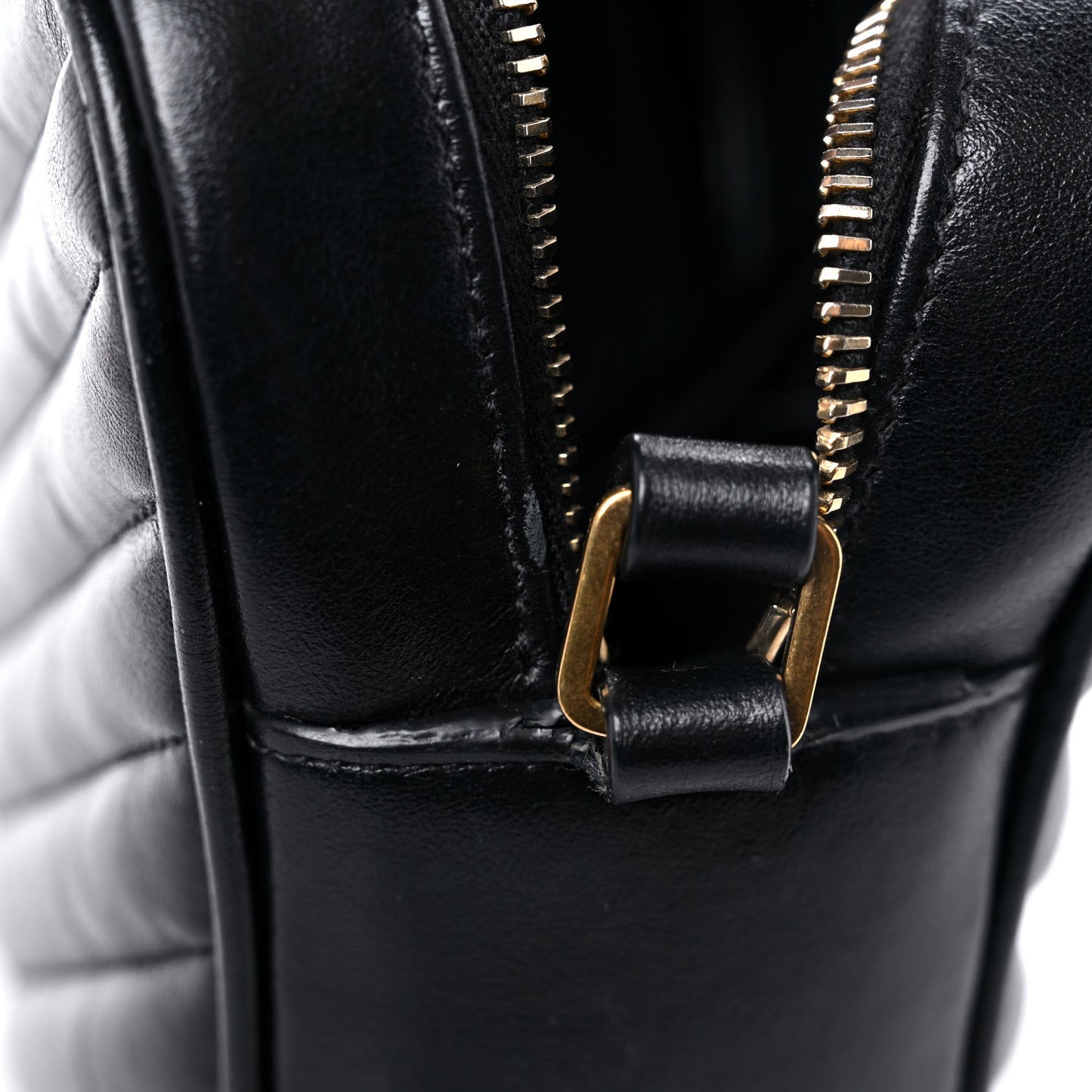 Calfskin Matelasse Monogram Lou Camera Bag Black