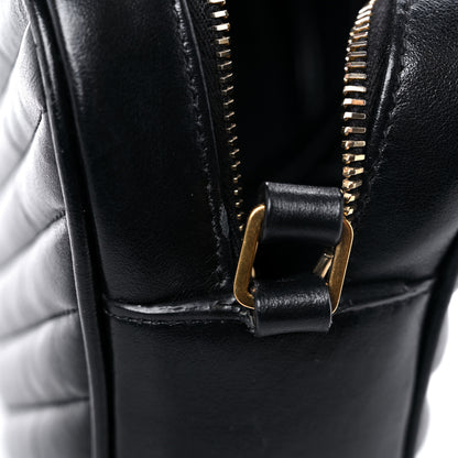 Saint Laurent Calfskin Matelasse Monogram Lou Camera Bag Black 17 of 17