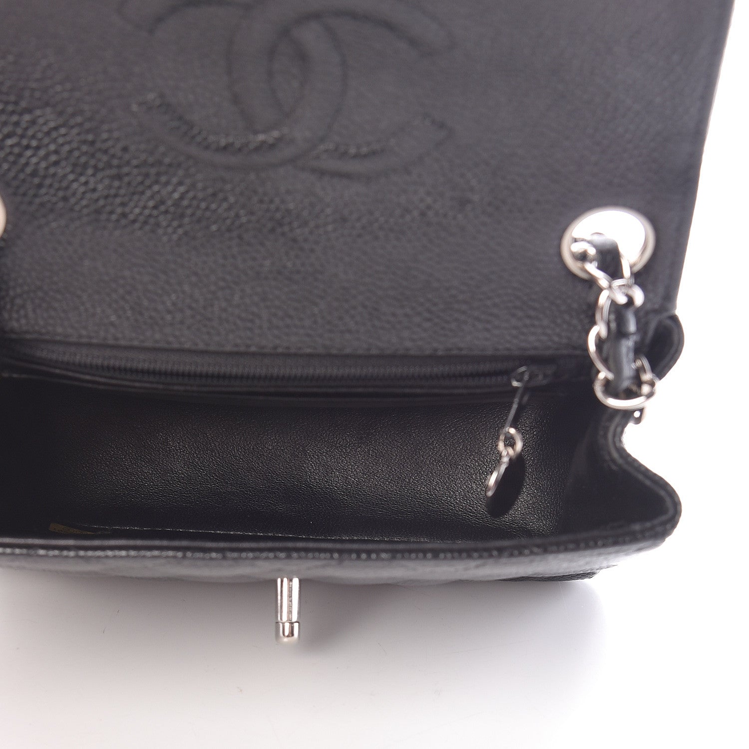 Chanel Caviar Quilted Mini Square Flap Black 5 of 12