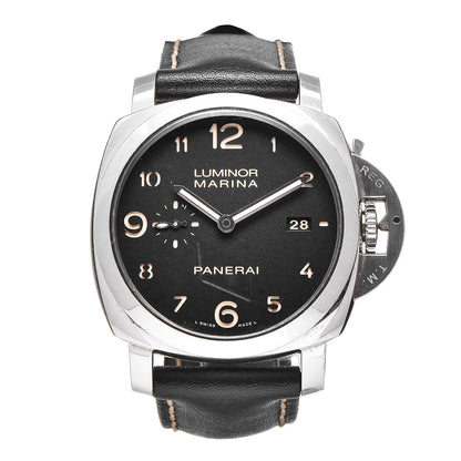 Panerai Stainless Steel Calfskin 44mm Luminor Marina 1950 Automatic Watch Black PAM00359 1 of 12