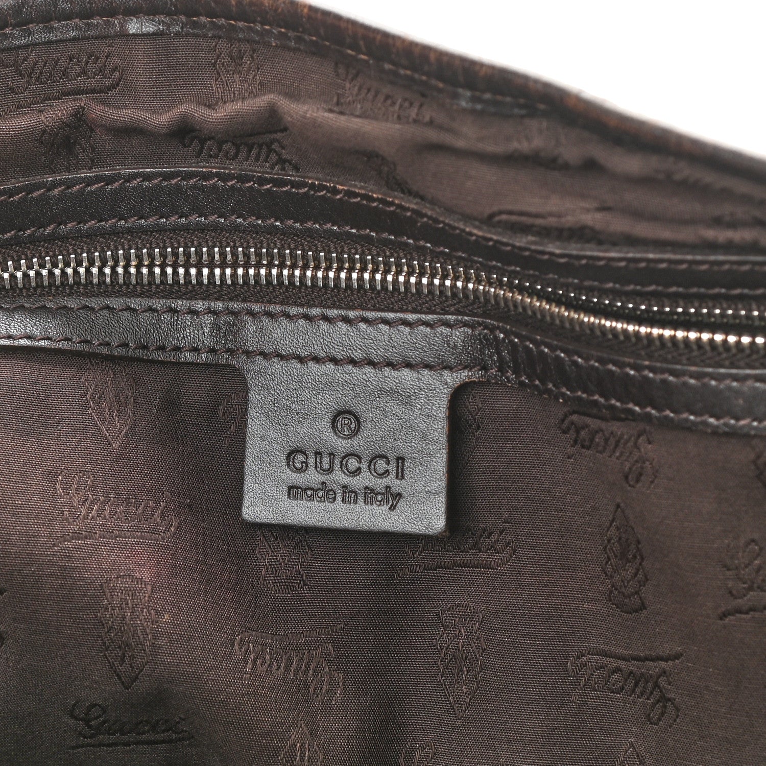 Gucci Monogram Medium Twins Tote Dark Brown 6 of 9