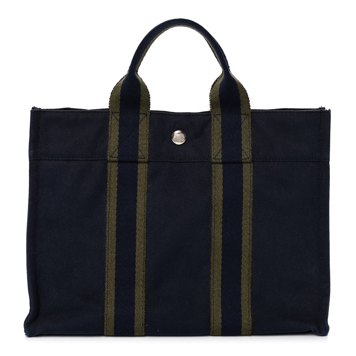 Hermes Canvas Fourre Tout PM Navy 1 of 10