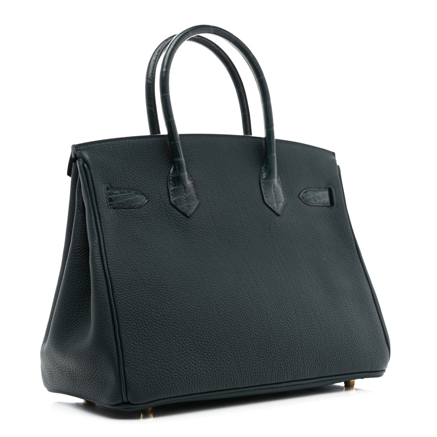 Togo Matte Alligator Birkin Touch 30 Vert Cypress