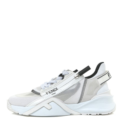 Fendi Nylon Suede Transparent Fendi Flow Low Top Sneakers 36 White 1 of 16