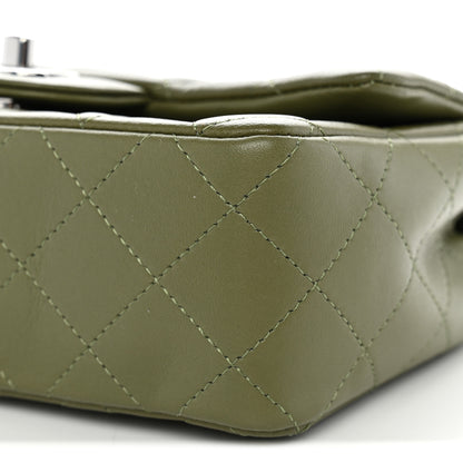 Chanel Lambskin Quilted Mini Rectangular Flap Green 10 of 10