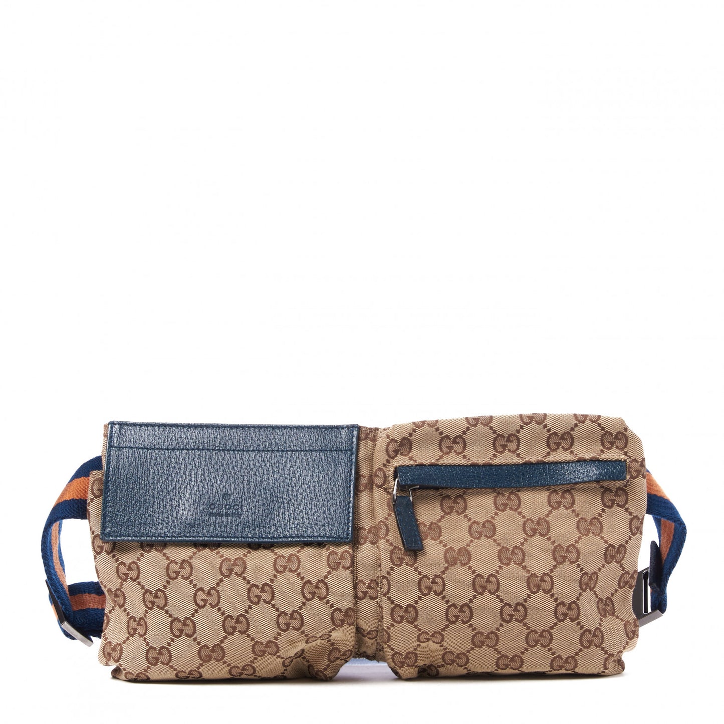 Monogram Web Belt Bag Navy