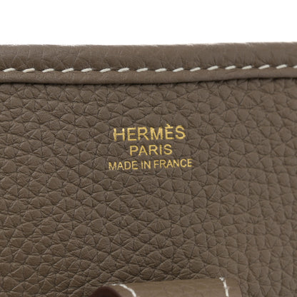 Hermes Taurillon Clemence Evelyne III PM Etoupe 6 of 11