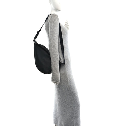 The Row Grained Calfskin Large Slouchy Banana Bag Black 2 of 9