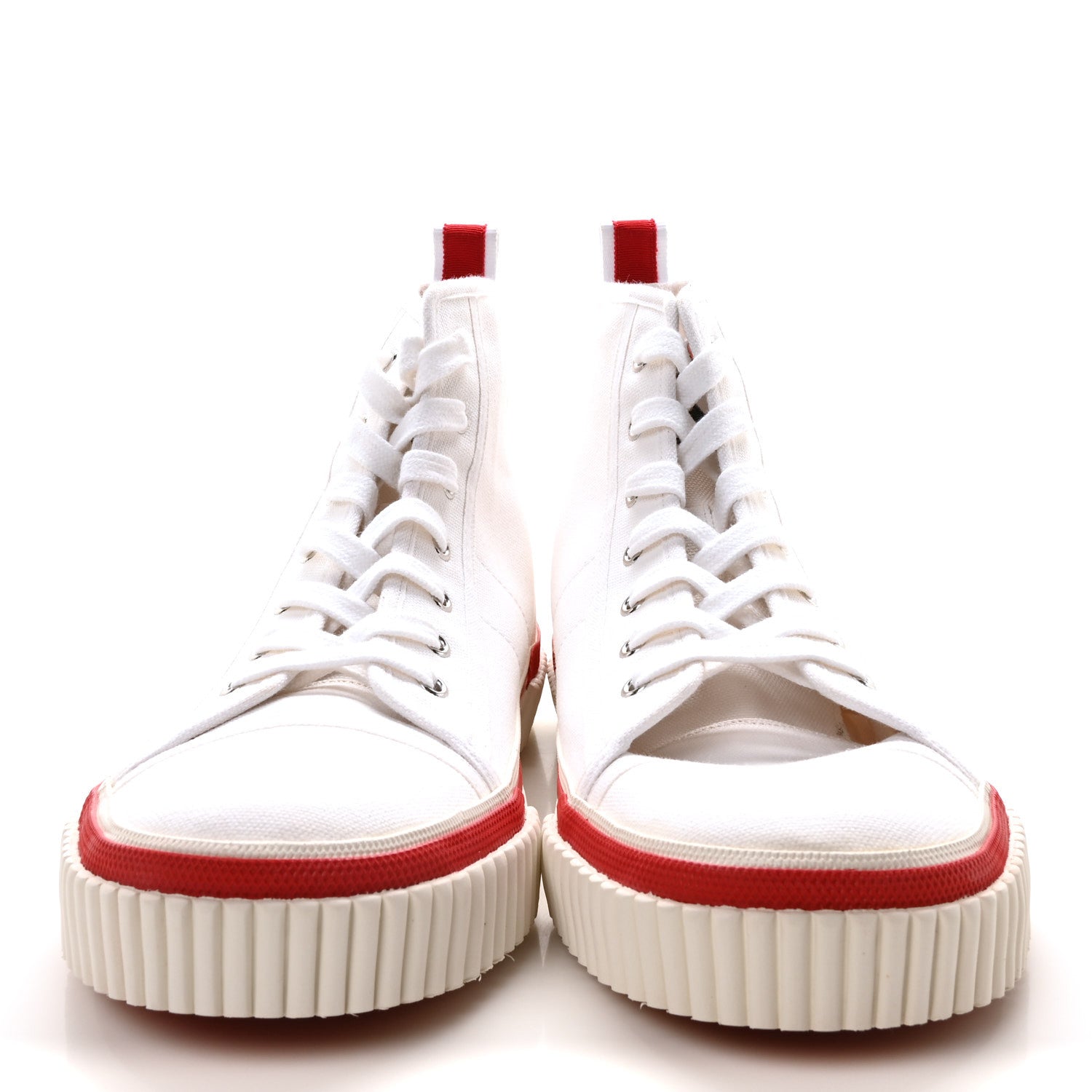 Christian Louboutin Olona Canvas Mens Pedro Flat Sneakers 43.5 White 3 of 9