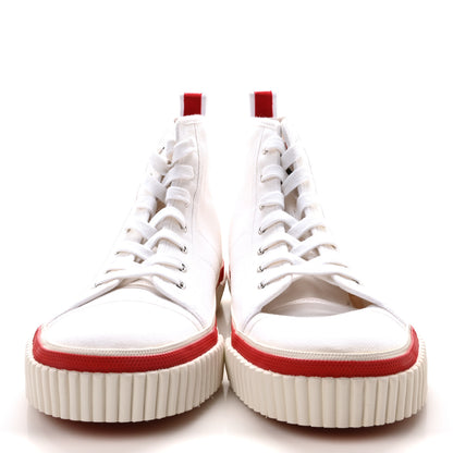 Christian Louboutin Olona Canvas Mens Pedro Flat Sneakers 43.5 White 3 of 9