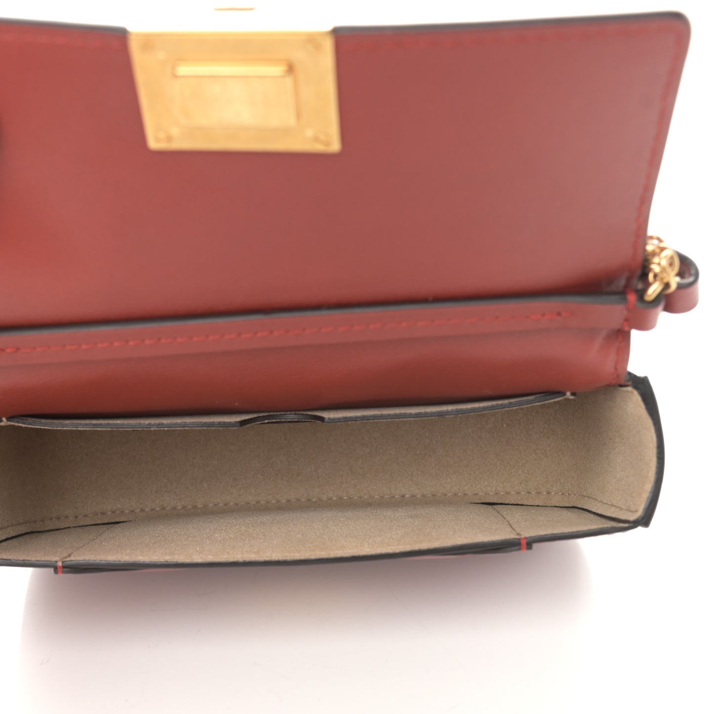 Goatskin Quilted GV3 Mini Pocket Convertible Bag Terracotta