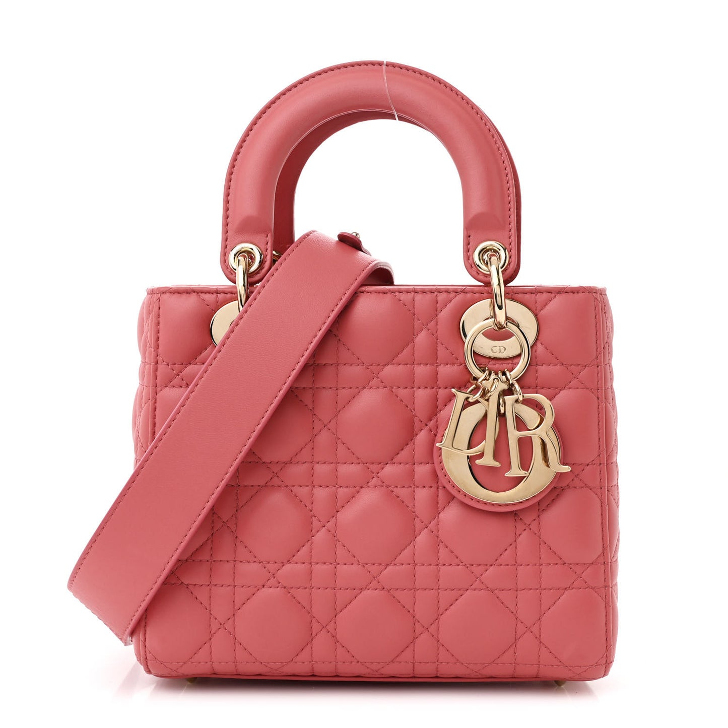 Lambskin Cannage Small My ABCDior Lady Dior Pink Honey