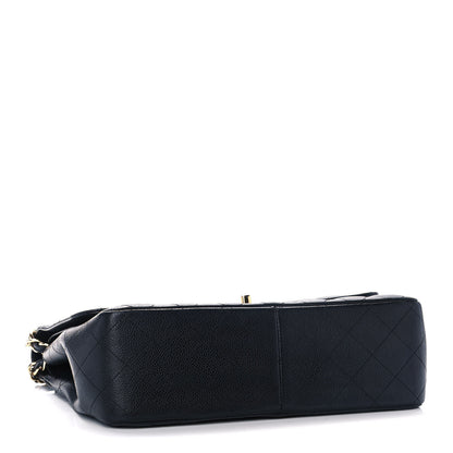 Chanel Caviar Quilted Jumbo Double Flap Black 3 of 14