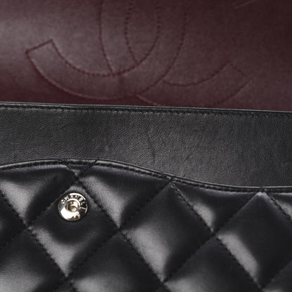 Chanel Lambskin Quilted Jumbo Double Flap Black 14 of 23