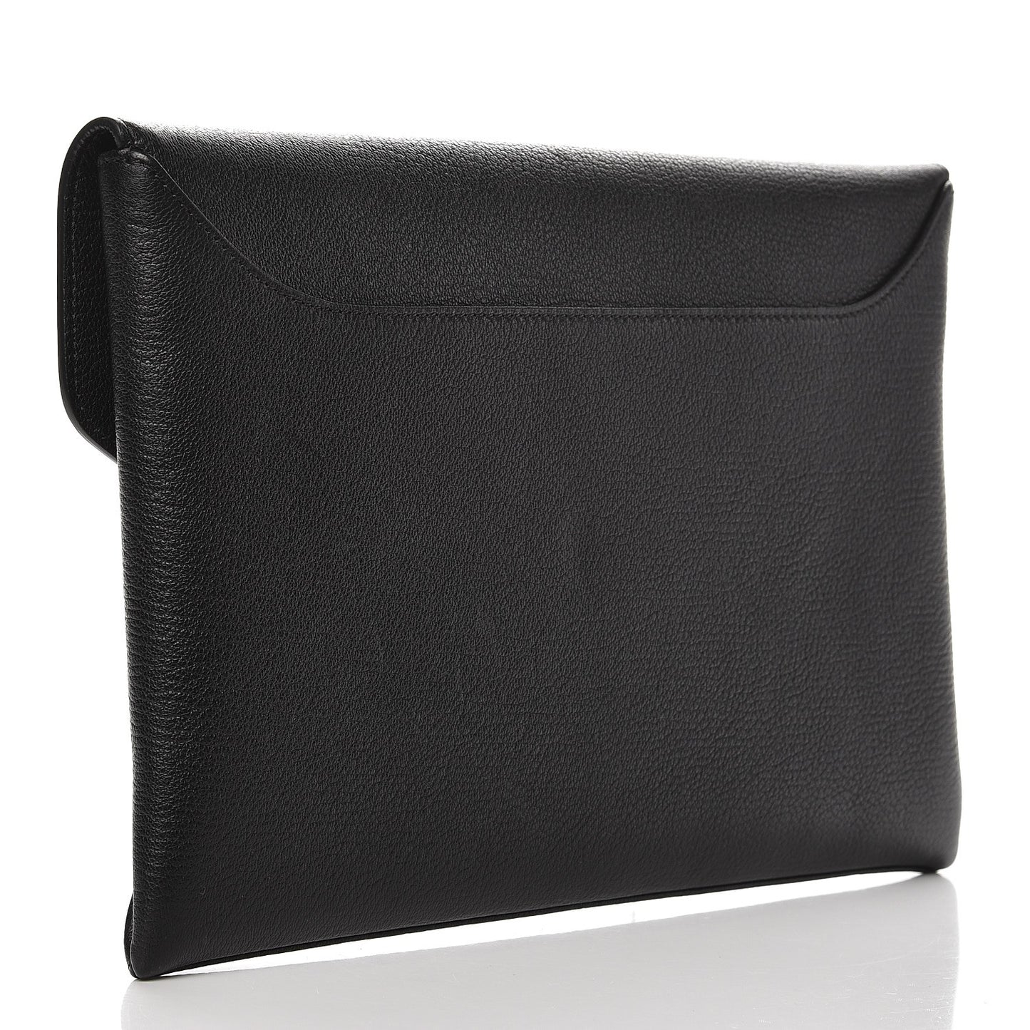 Sugar Goatskin Medium Antigona Envelope Clutch Black