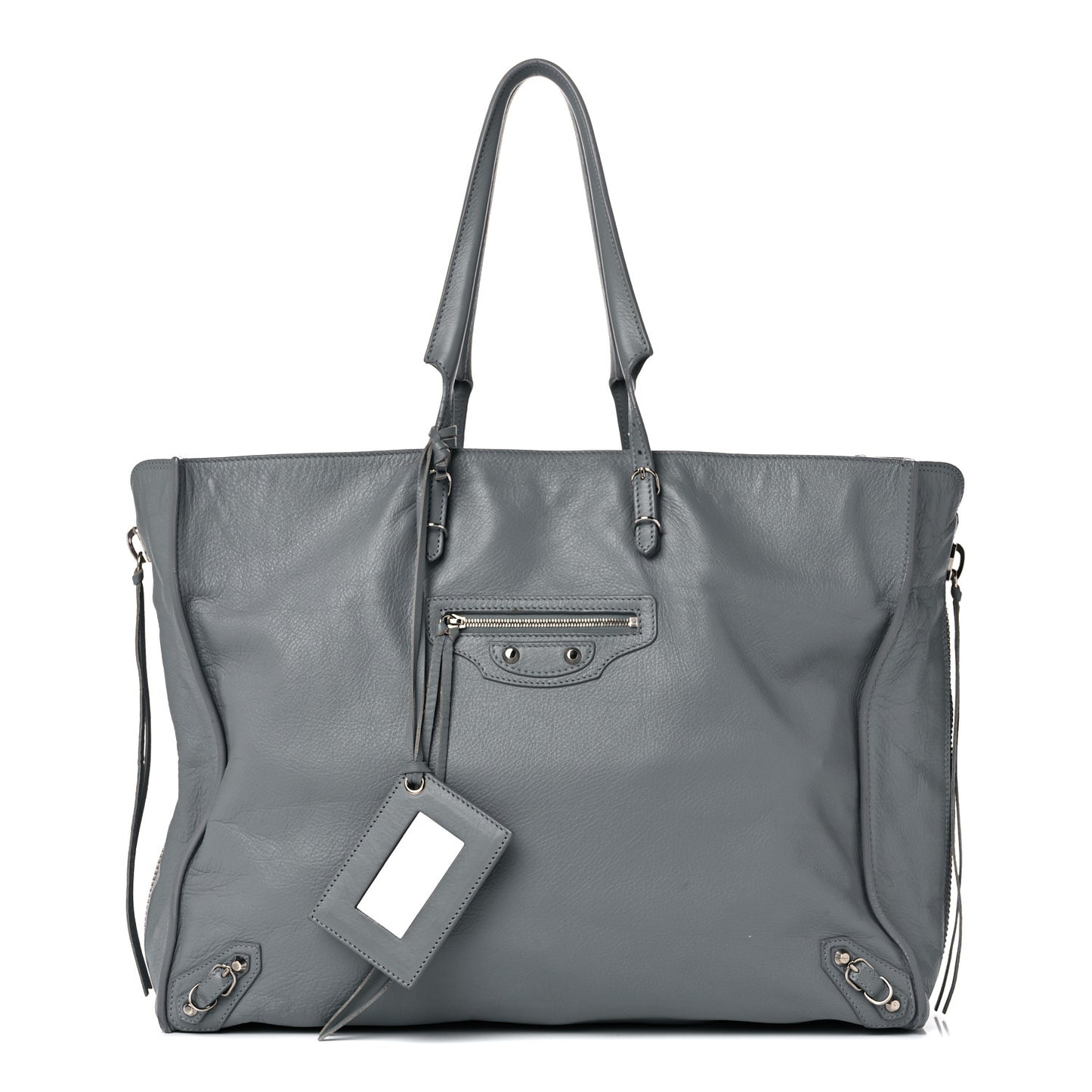 Veau Papier A4 Zip Around Tote Grey