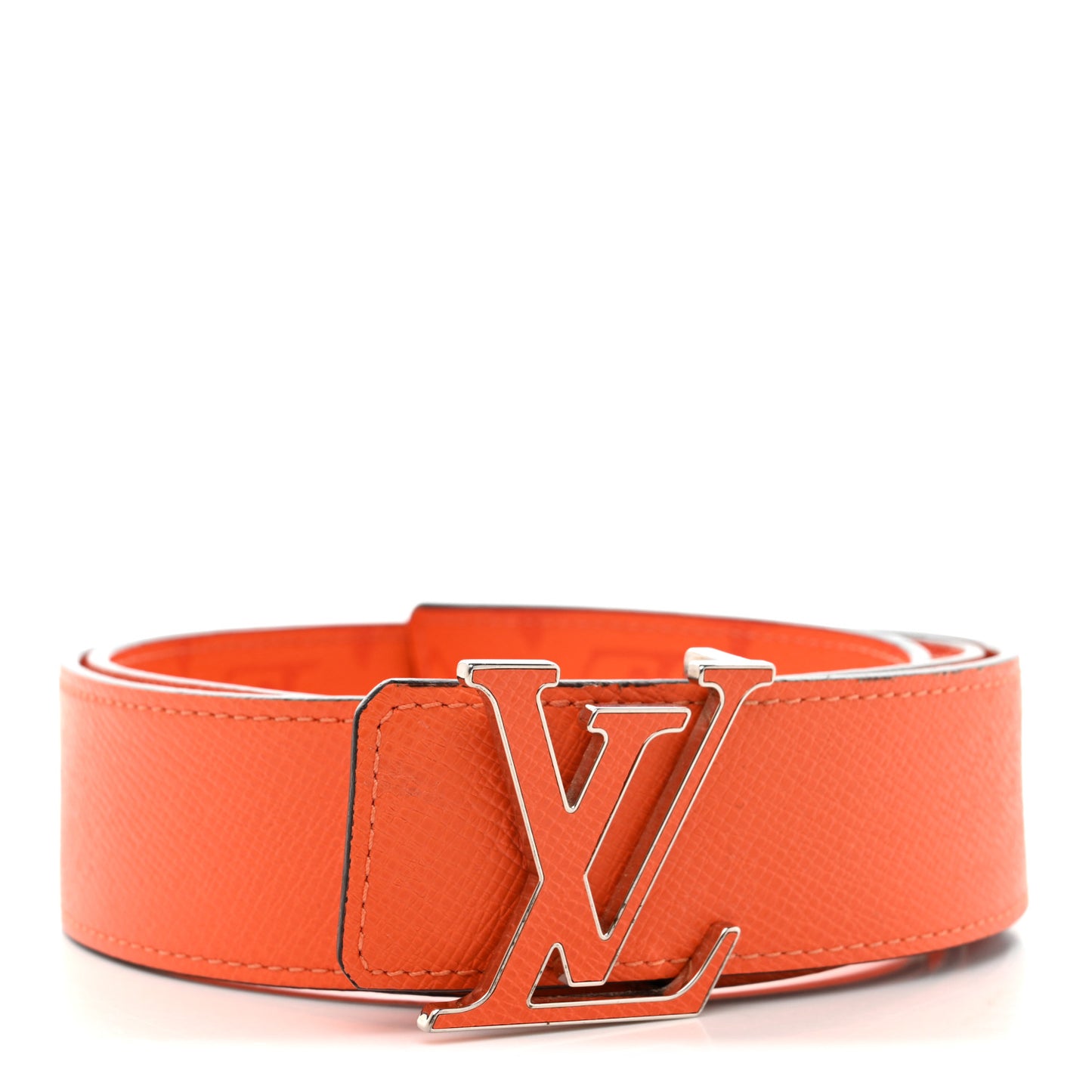 Calfskin Monogram 40mm LV Reversible Belt 95 38 Orange