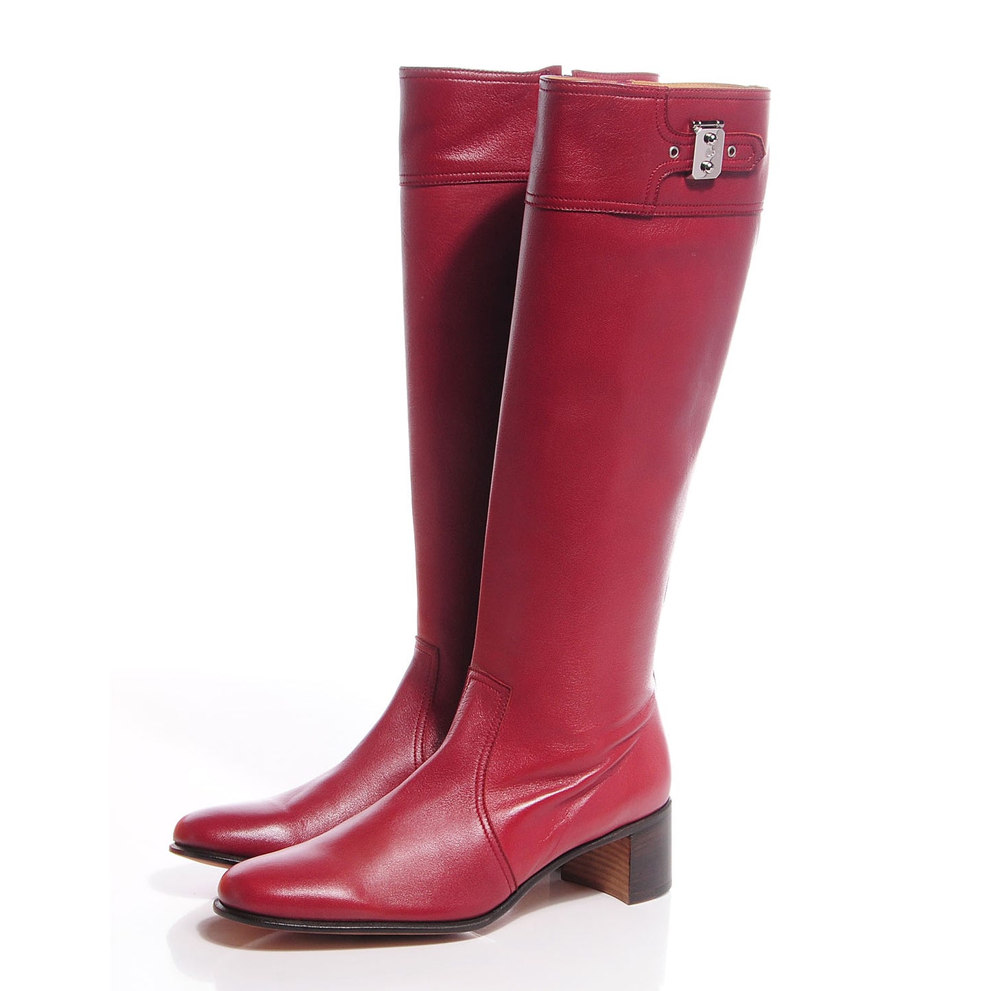 Chevre de Coromandel Nancy Boots Rouge H 38