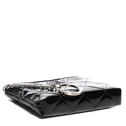 Chanel Patent Quilted Zip Coin Purse Black 4 of 7