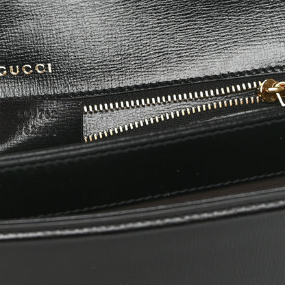Gucci Azalea Calfskin Medium Sylvie 1969 Top Handle Bag Black 7 of 18