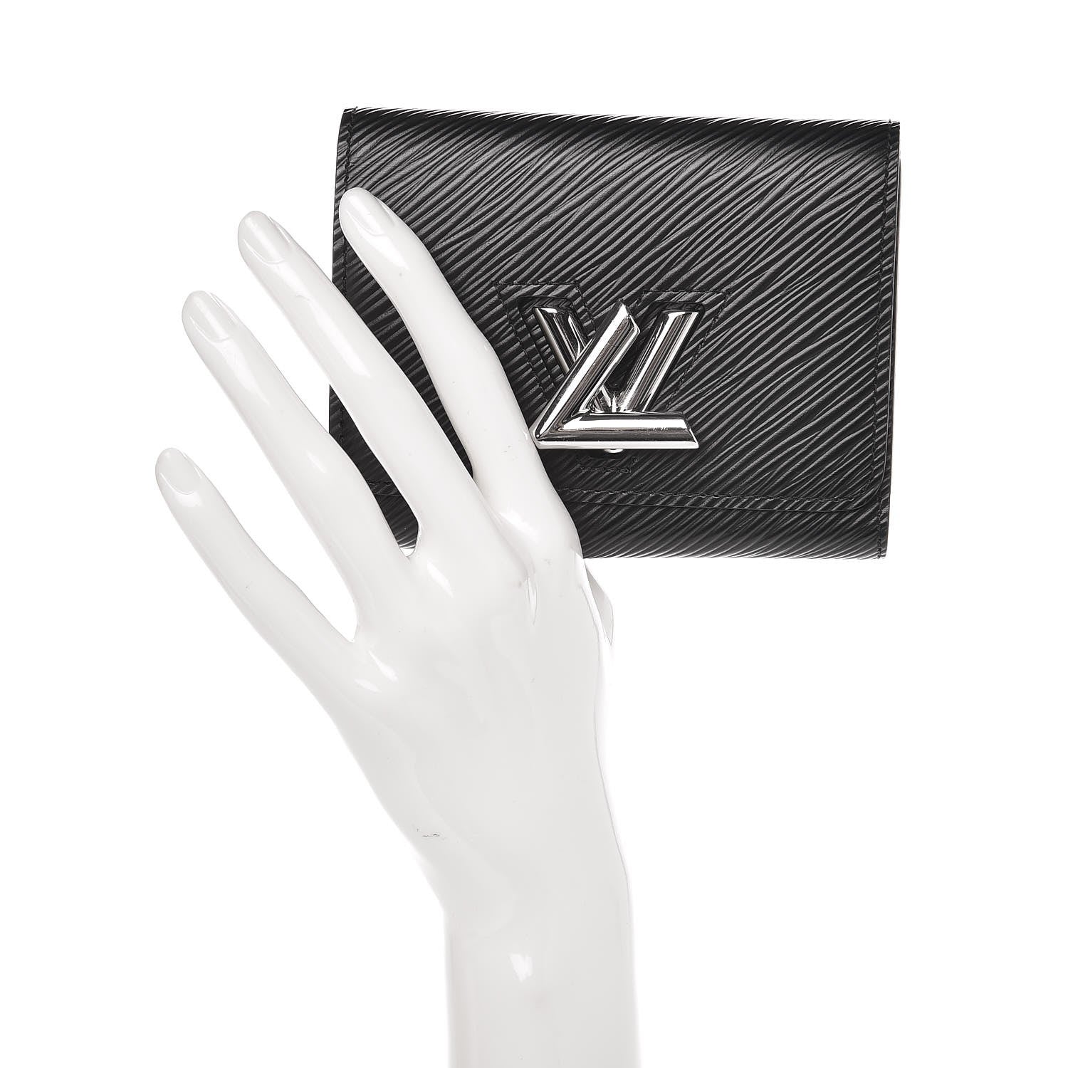 Louis Vuitton Epi Twist Compact Wallet Black 2 of 7