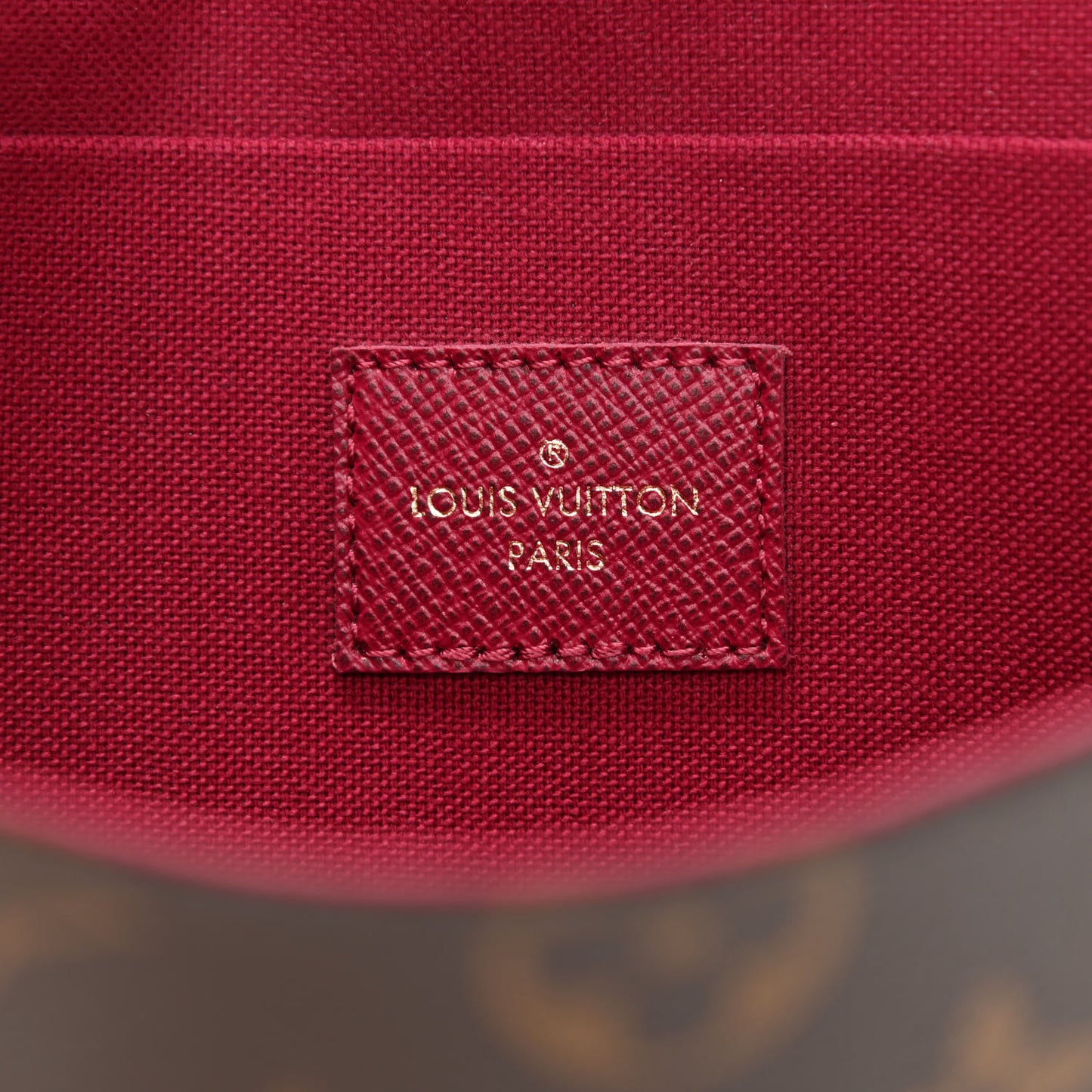 Monogram Pochette Felicie Chain Wallet Fuchsia