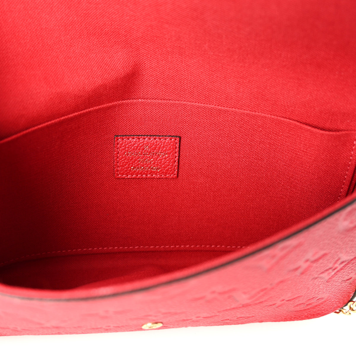 Louis Vuitton Empreinte Pochette Felicie Chain Wallet Scarlet 7 of 11
