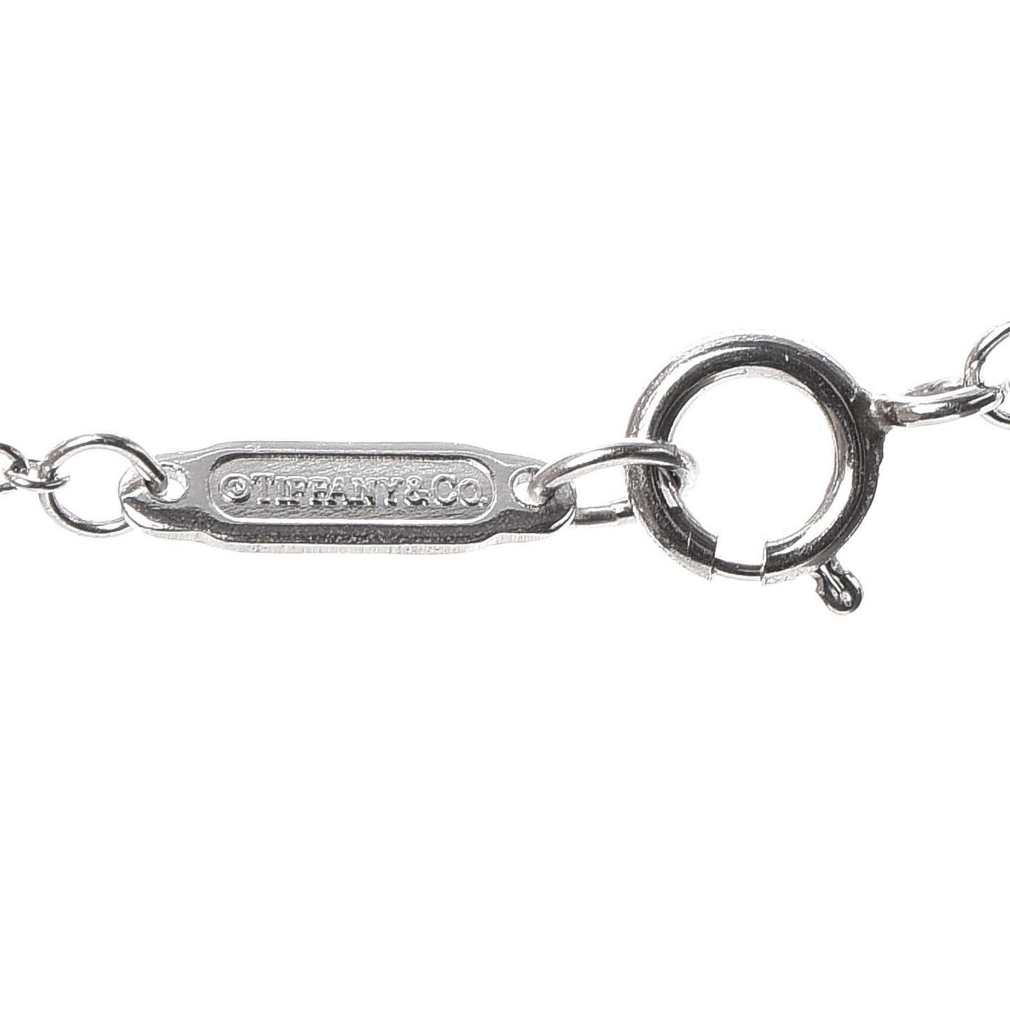 Platinum Diamond Small Vintage Lock Pendant Necklace