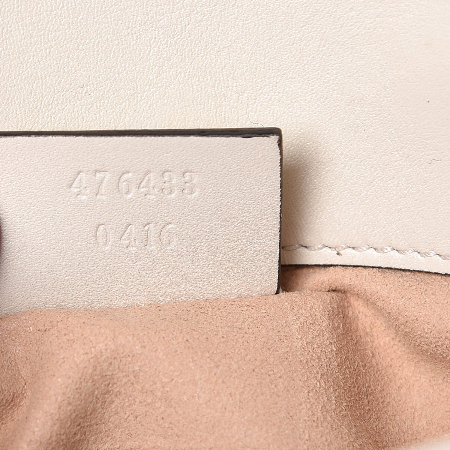 Gucci Calfskin Matelasse Super Mini GG Marmont Shoulder Bag White 7 of 13