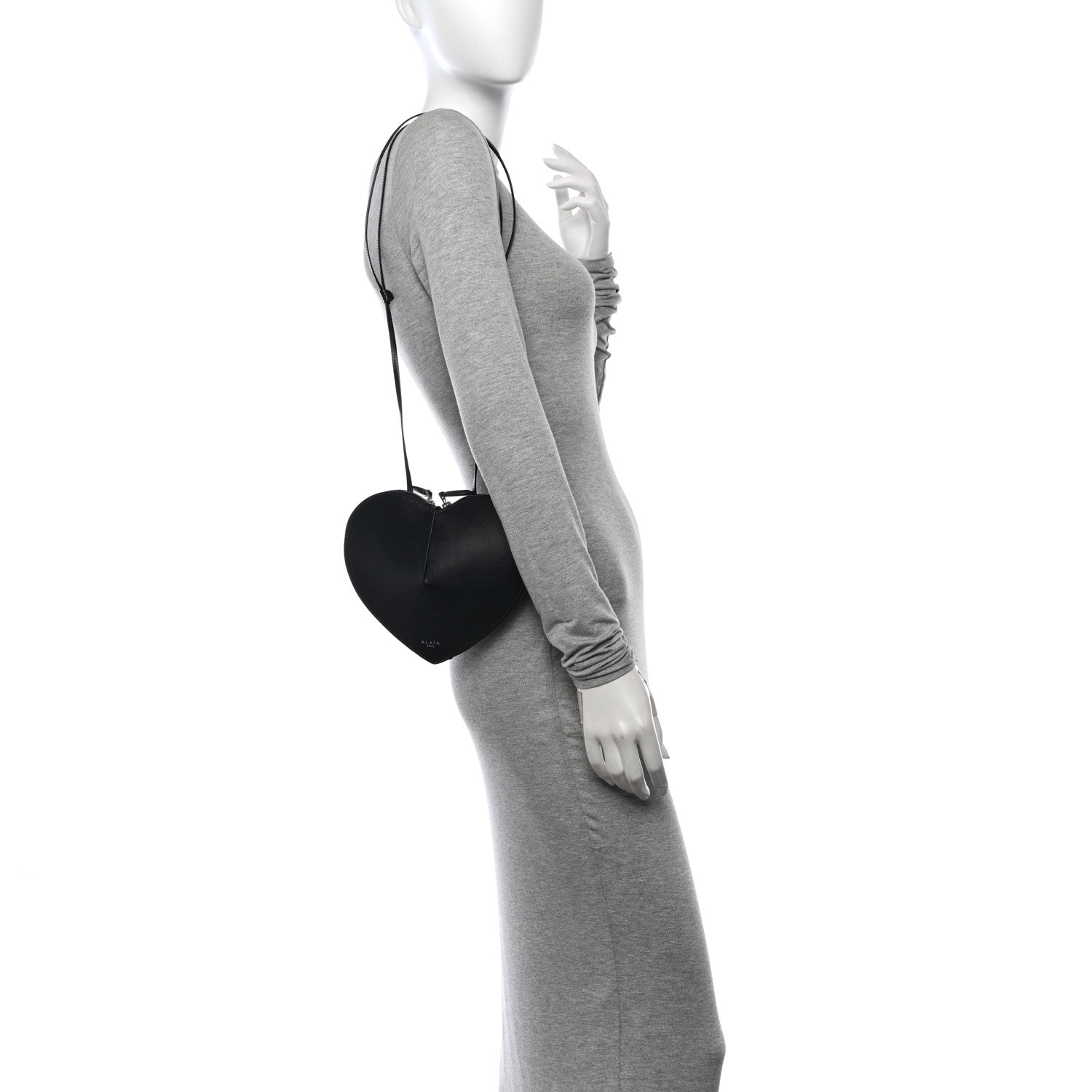 Alaia Calfskin Le Coeur Bag Black 2 of 11