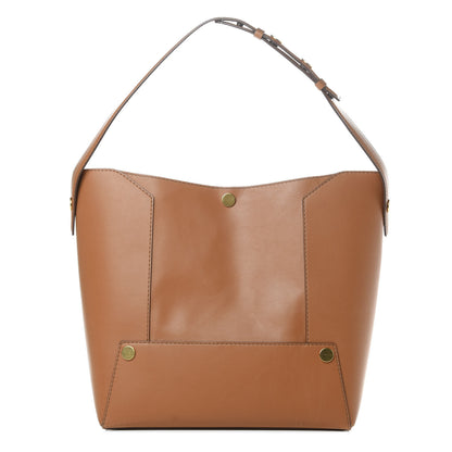 Stella McCartney Eco Alter Nappa Popper Bucket Bag Tan 1 of 12