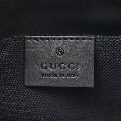 Gucci GG Supreme Monogram Web Small Flat Messenger Bag Black Grey 6 of 13