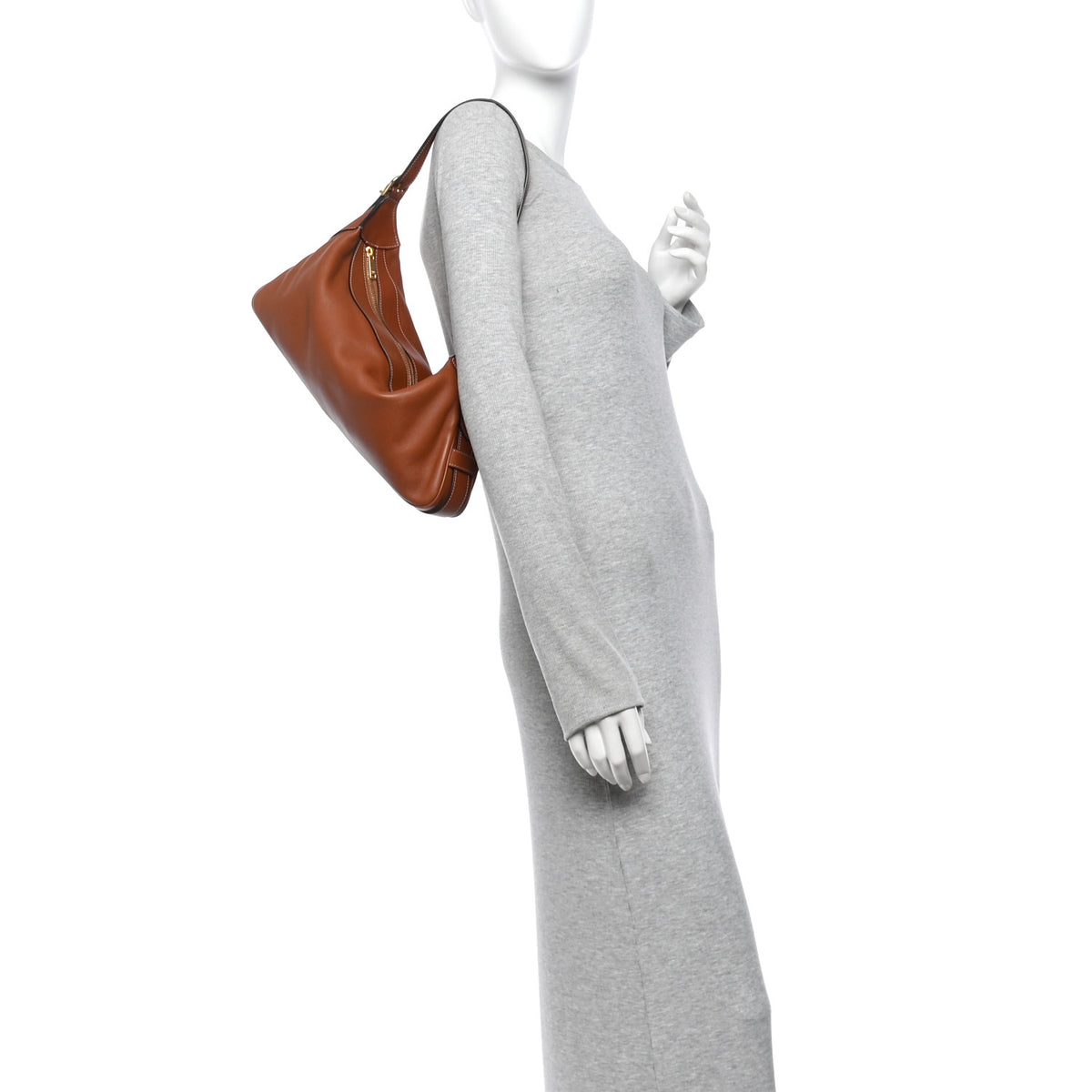 Celine Supple Calfskin Medium Romy Shoulder Bag Tan 2 of 11