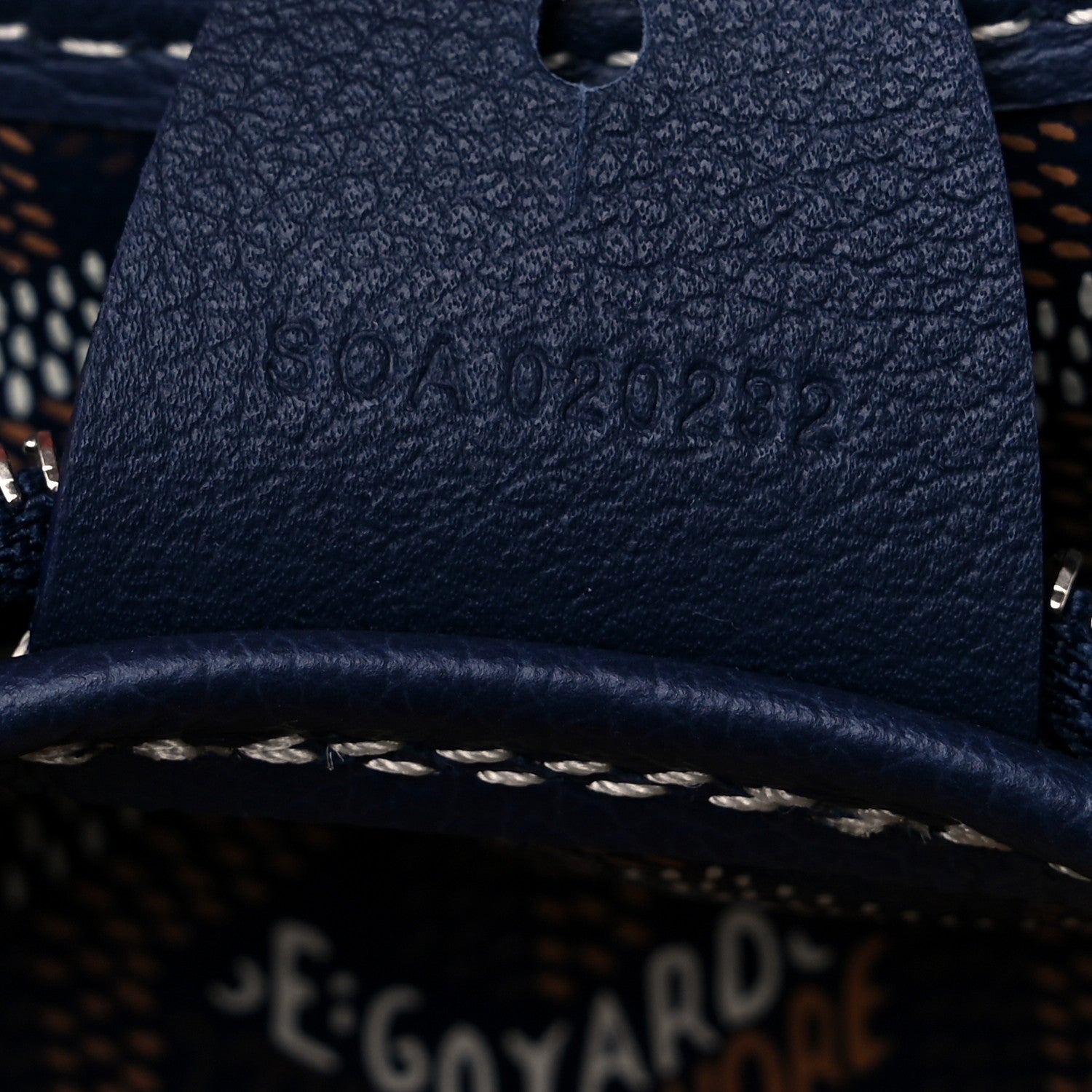 Goyard Goyardine Artois PM Navy 7 of 9