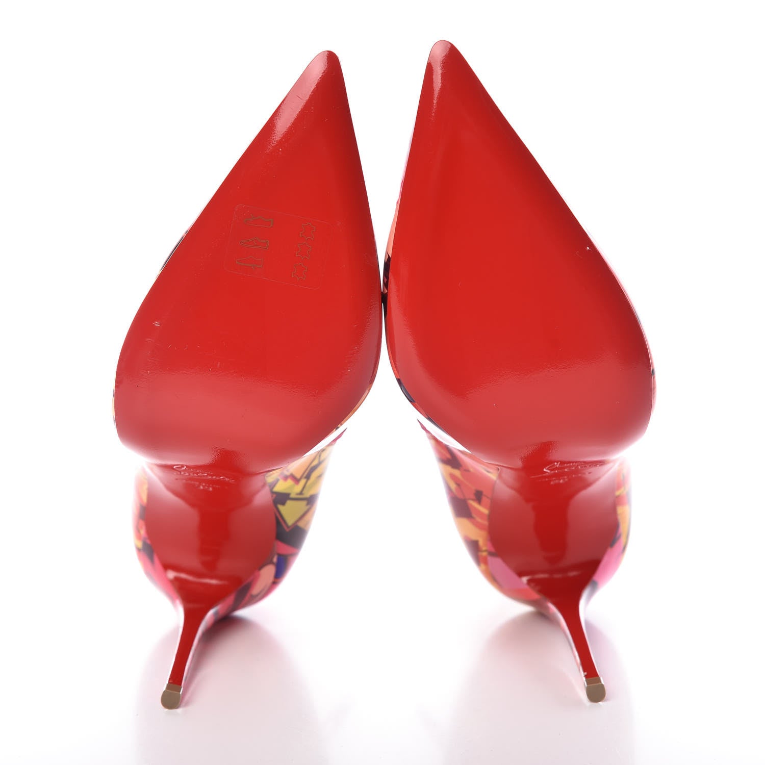 Christian Louboutin Patent Metrograf So Kate Booty 100 Ankle Boots 38 Multicolor 5 of 8