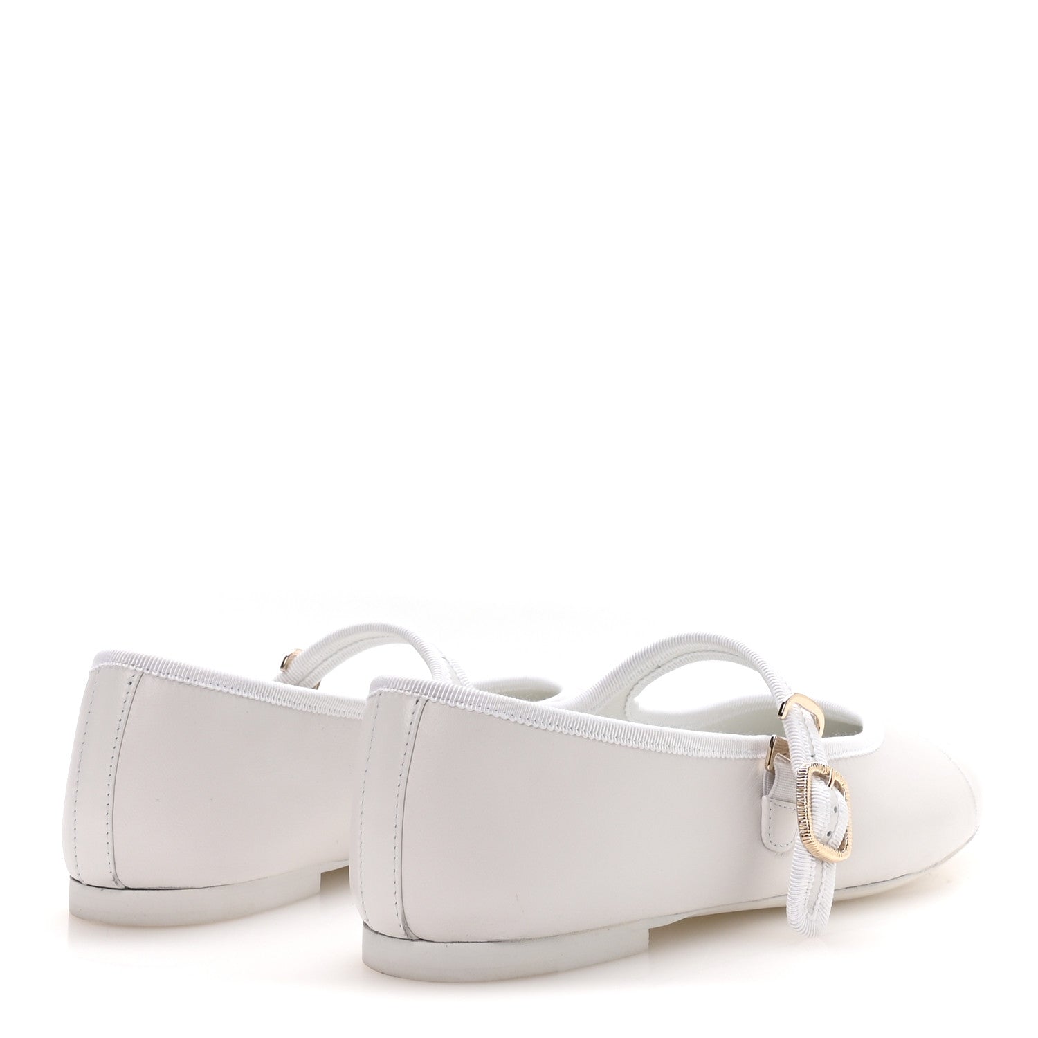 Chanel Lambskin Mary Jane Flats 40.5 White 5 of 9