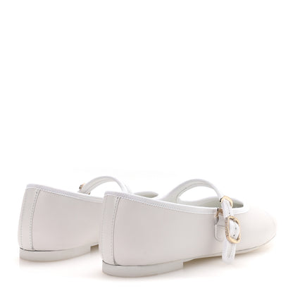 Chanel Lambskin Mary Jane Flats 40.5 White 5 of 9