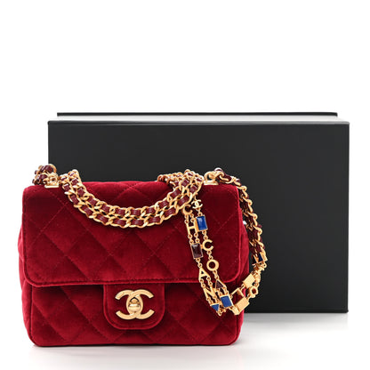Chanel Velvet Enamel Mini Flap Red 13 of 13