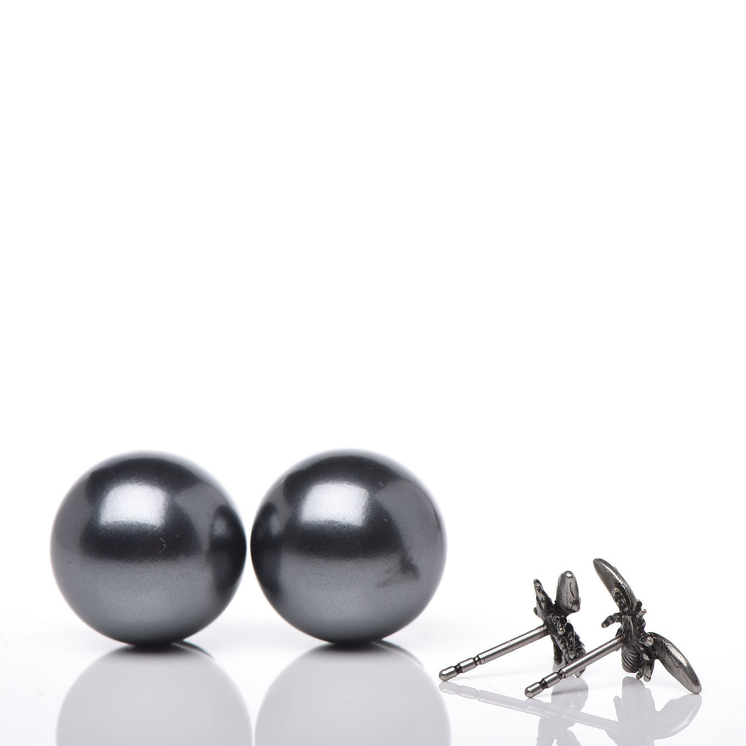 Christian Dior Mise En Dior Tribal Bee Earrings Grey 4 of 5