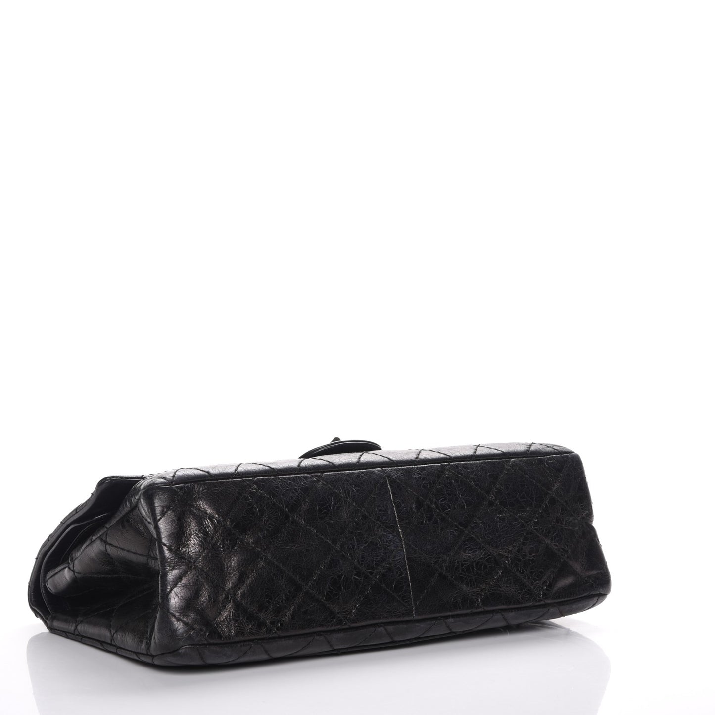 Metallic Aged Calfskin 2.55 Reissue 226 Flap Black
