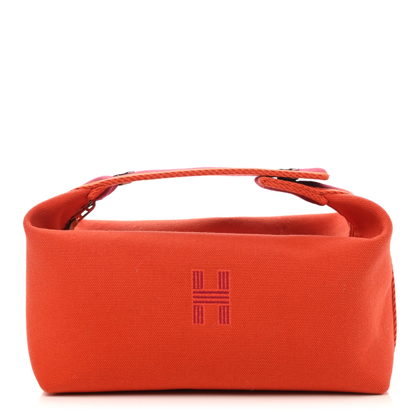 Canvas Small Bride-A-Brac Pouch Orange Burgundy