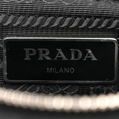 Prada Re-Nylon Nappa Triangle Quilted Padded Double Handled Zip Pocket Tote Black 6 of 12