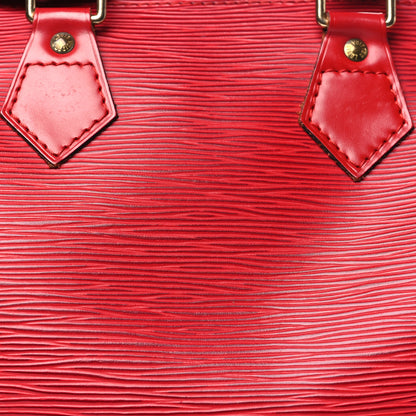 Louis Vuitton Epi Speedy 25 Castillan Red 3 of 15