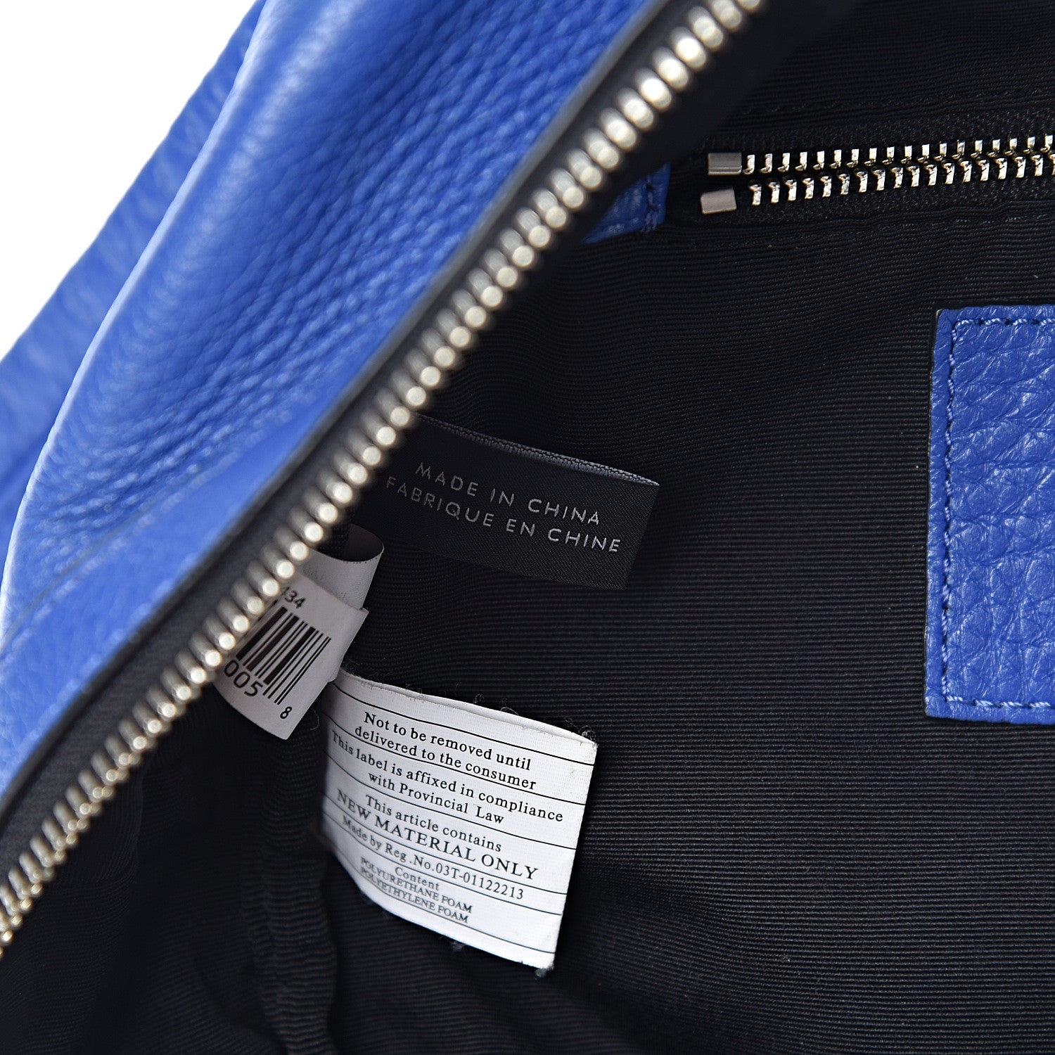 Marc Jacobs Pebbled Calfskin Biker Backpack Blue 7 of 18