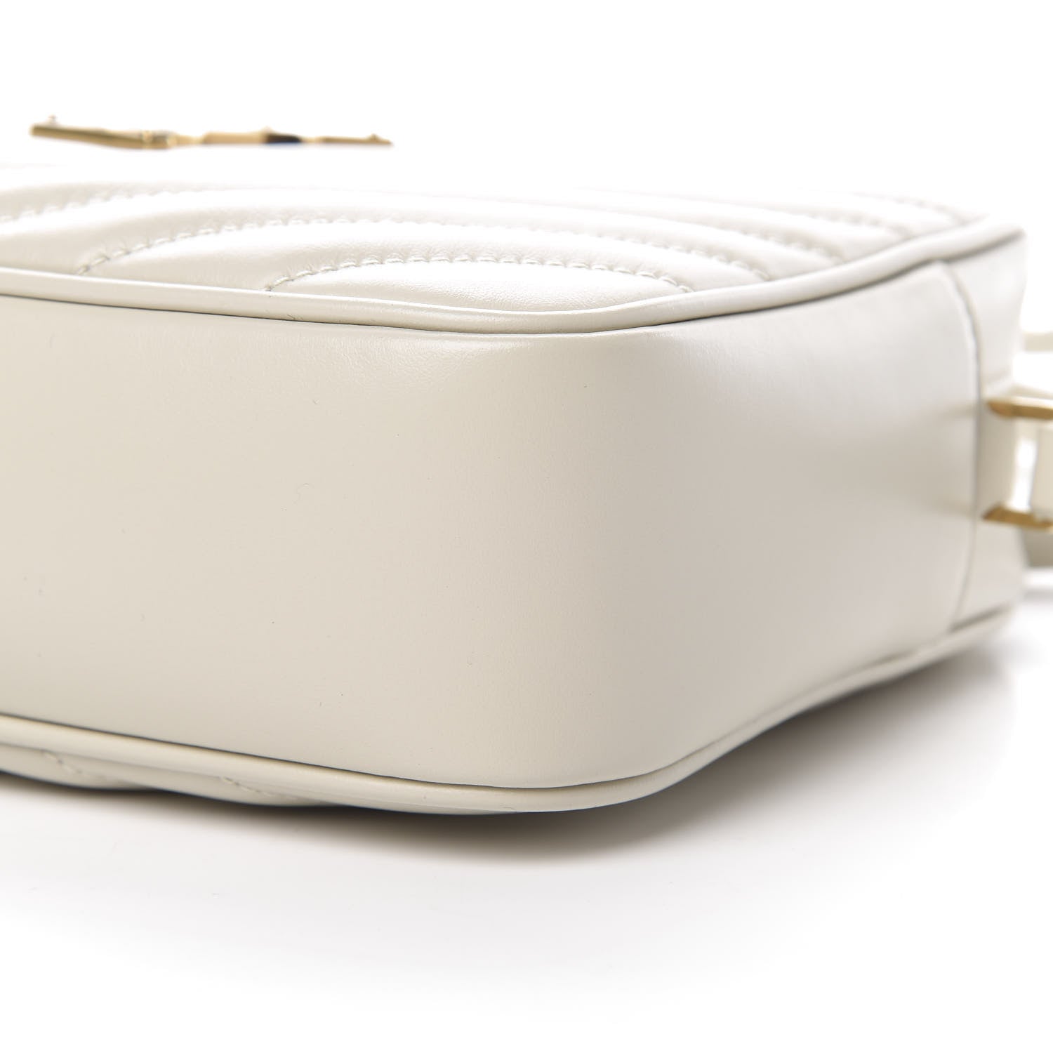 Saint Laurent Calfskin Matelasse Monogram Lou Camera Bag Crema Soft 10 of 10