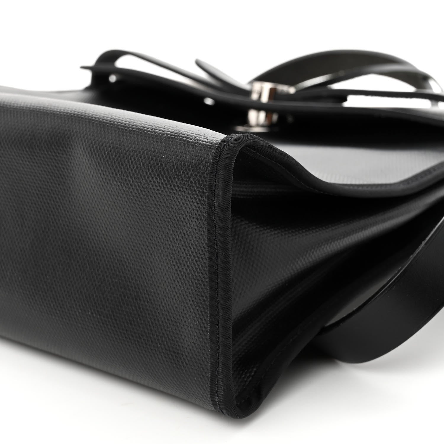 Hermes Toile H Berline Vache Hunter Herbag Zip PM 31 Black Ecru 10 of 11