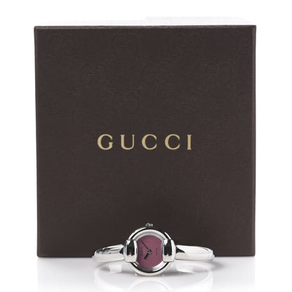 Gucci Stainless Steel Pink Mother of Pearl 25mm 1400L Quartz Watch 6 of 6