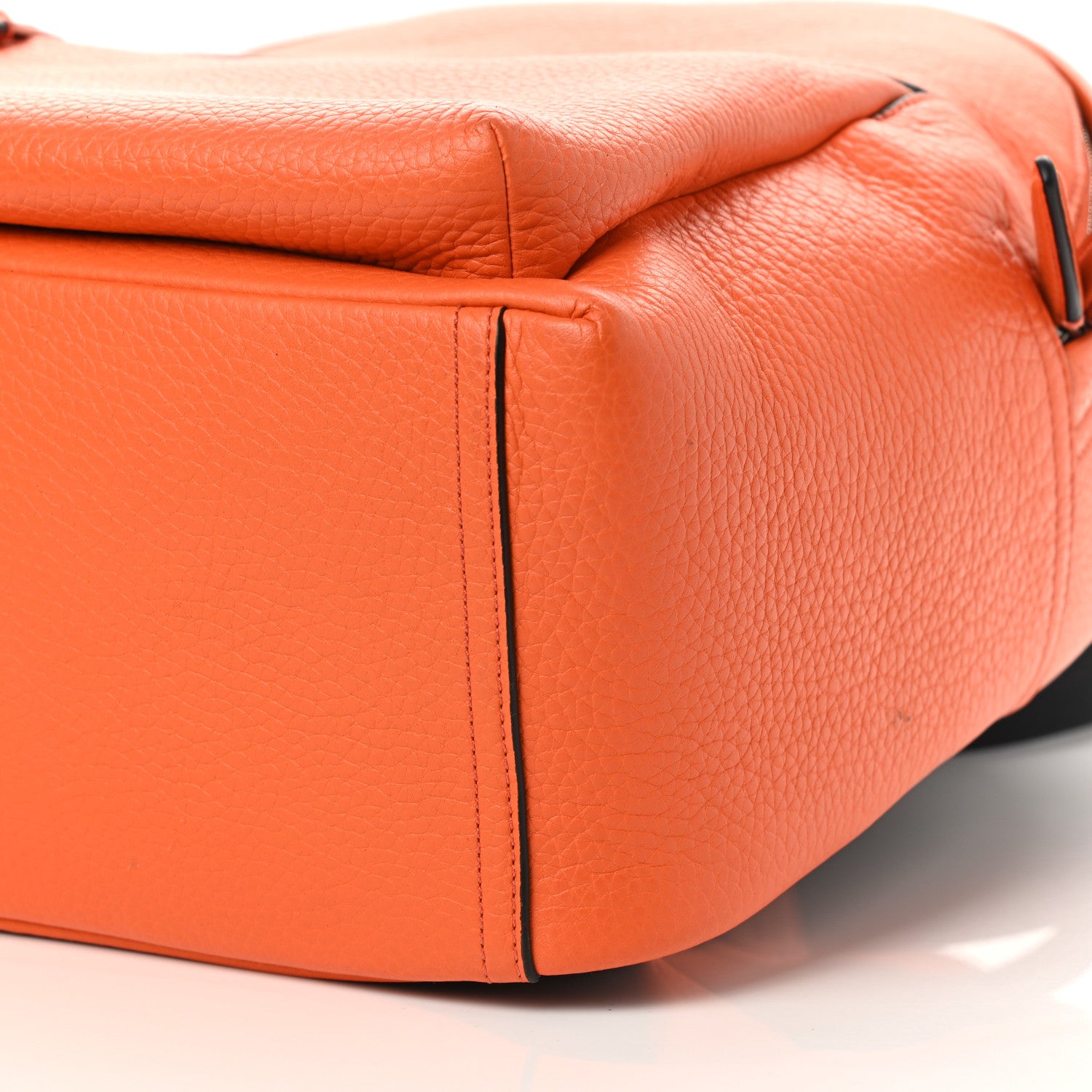 Mulberry Heavy Grain Calfskin Zipped Backpack Mandarin Orange 11 of 14